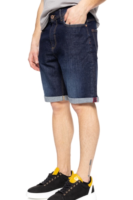 Biston fashion ανδρική 5τσεπη τζιν βερμούδα