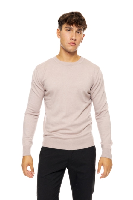Biston fashion ανδρική πλεκτή μπλούζα με στρόγγυλο λαιμό