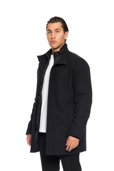 Biston fashion ανδρικό demi πανοφώρι με γιακά
