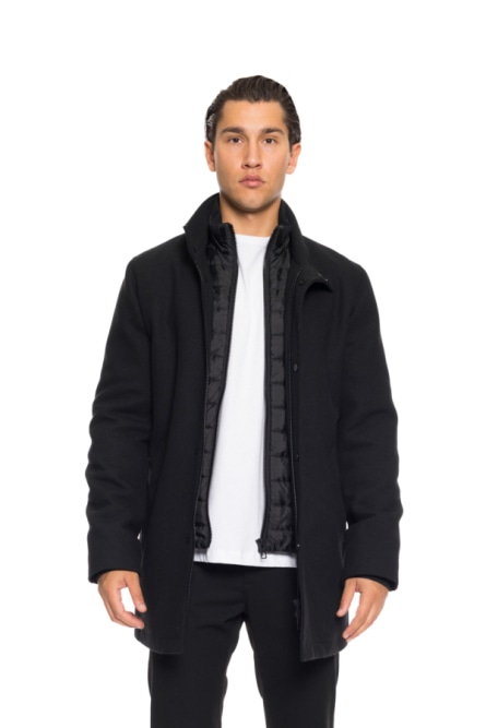 Biston fashion ανδρικό demi πανοφώρι με γιακά