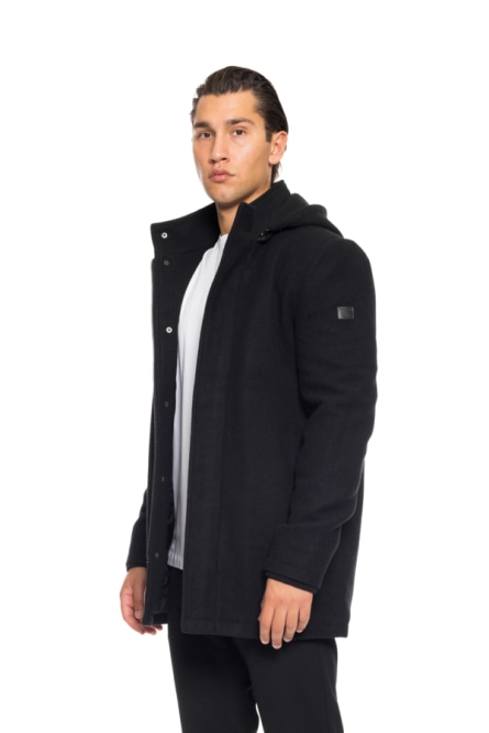 Biston fashion ανδρικό demi πανωφόρι με αποσπώμενη κουκούλα