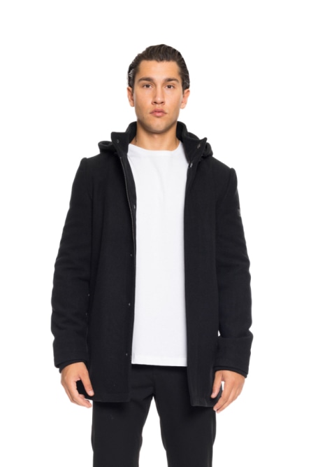Biston fashion ανδρικό demi πανωφόρι με αποσπώμενη κουκούλα