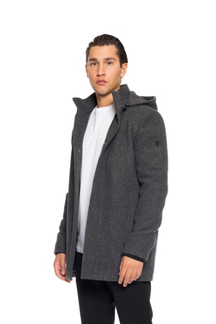 Biston fashion ανδρικό demi πανωφόρι με αποσπώμενη κουκούλα