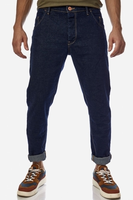 Brokers Ανδρικό Blue Jean Παντελόνι Carrot Fit