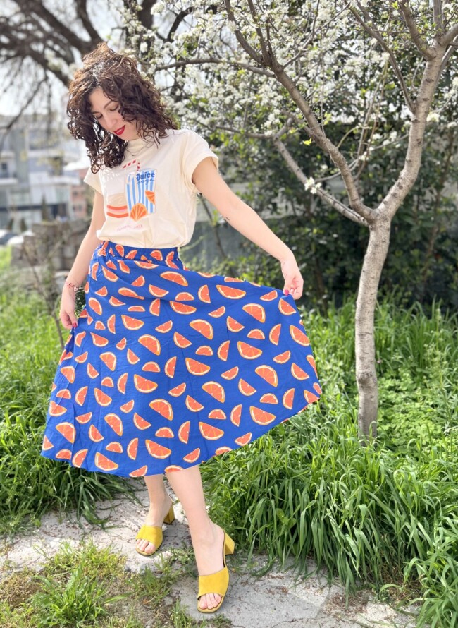Compania Fantastica φούστα oranges
