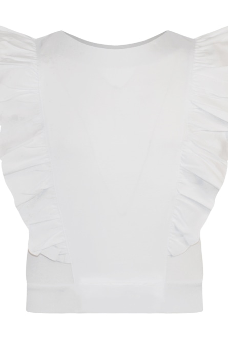 Energiers Crop top με βολάν