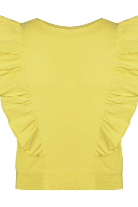 Energiers Crop top με βολάν