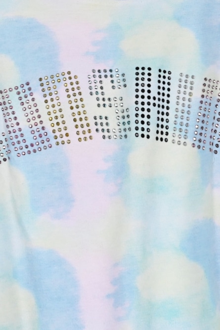 Energiers  Παιδική κροπ μπλούζα tie dye με στρας για κορίτσι