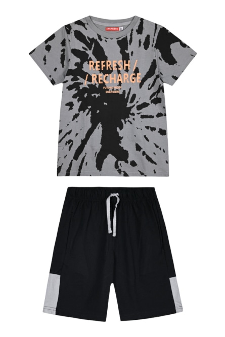 Energiers  Παιδικό σετ μακό 2 τεμάχια tie dye με τύπωμα για αγόρι