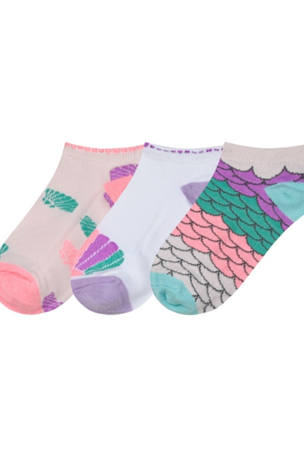 Energiers Σετ 3 ζεύγη κοφτές κάλτσες για κορίτσι