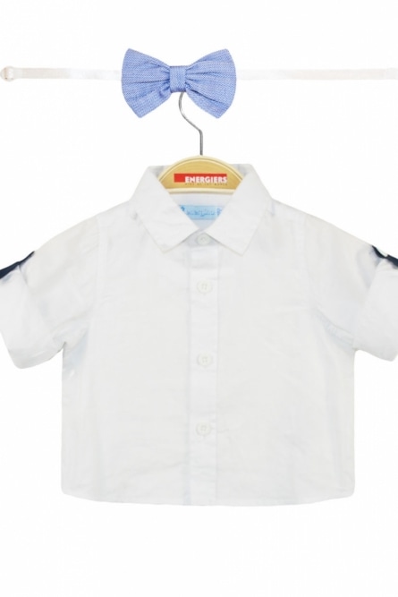 Energiers Σετ 4 τμχ, γιλέκο, πουκάμισο βαμβακερό με δυνατότητα γύρισμα στο μανίκι, σταθερό παντελόνι με ρυθμιζόμενο λάστιχο μέσης και παπιγιόν