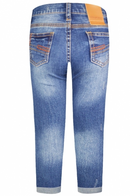 Energiers Στιλάτο jean παντελόνι slim fit σε μπλε χρώμα. Υψηλής ποιότητας σύνθεση από βαμβακερό ύφασμα με μεγάλη ελαστικότητα και μοντέρνα σκισίματα