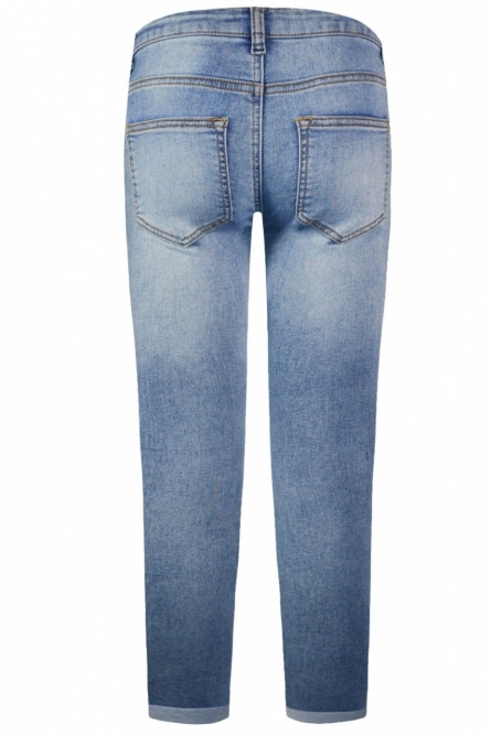 Energiers Στιλάτο jean παντελόνι slim fit σε μπλε χρώμα. Υψηλής ποιότητας σύνθεση από βαμβακερό ύφασμα με μεγάλη ελαστικότητα και μοντέρνα σκισίματα
