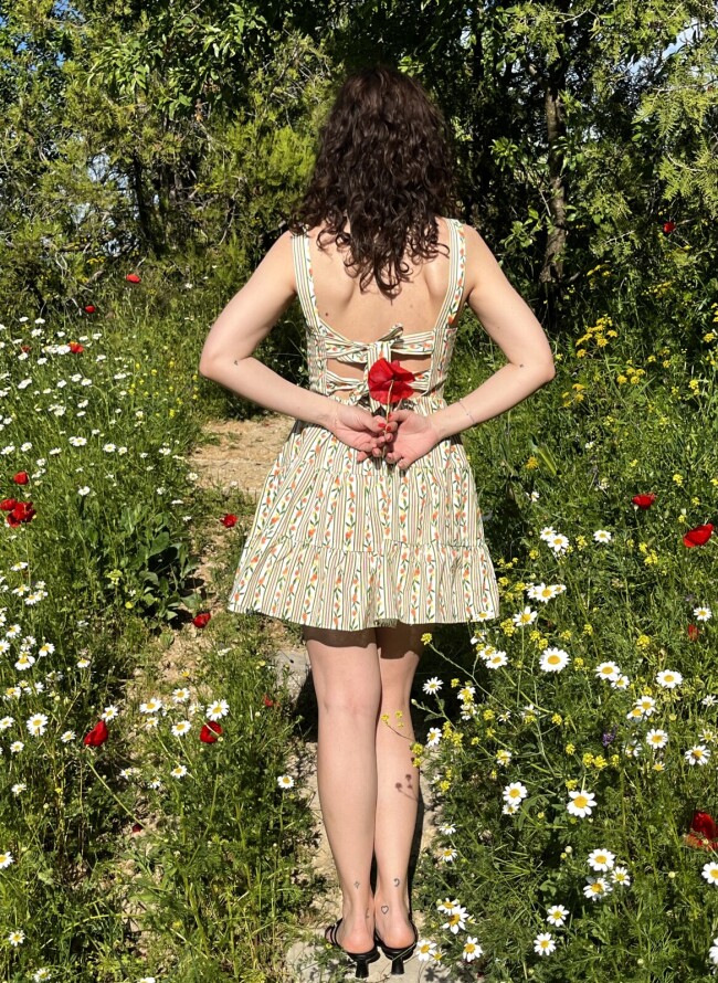 GLAMOROUS φόρεμα κοντό picnic