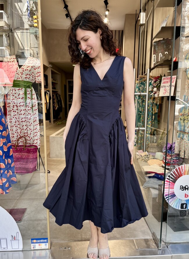 GLAMOROUS φόρεμα μίντι ποπλίνα