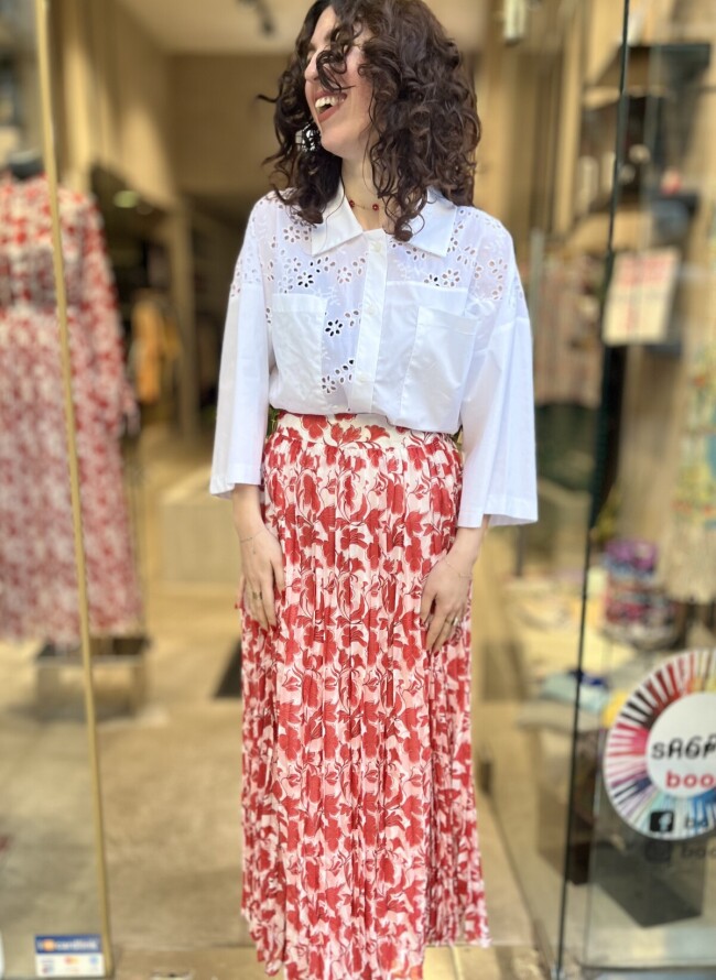 GLAMOROUS φούστα μακρυά floral