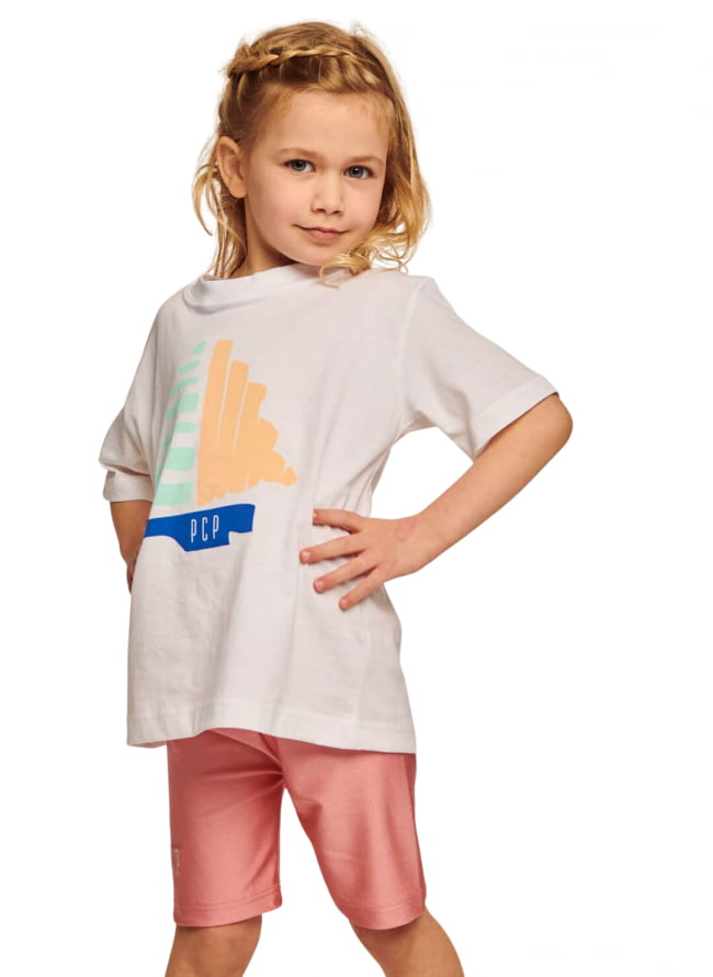 PCP Λευκό Ναυτάκι Παιδικό Μπλουζάκι για Κορίτσι