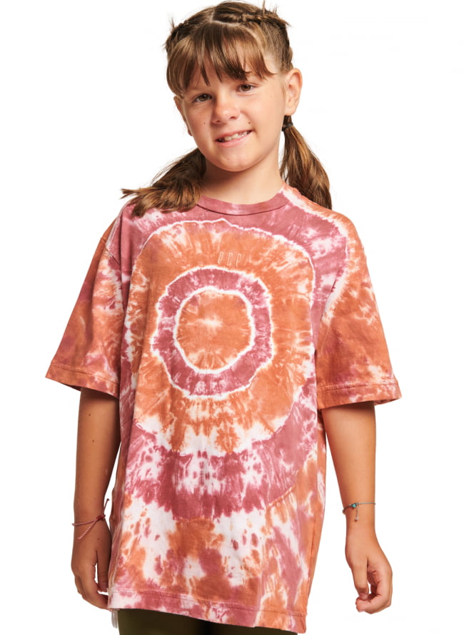 PCP Παιδικό Μπλουζάκι Tie-Dye για Κορίτσι Κανελί