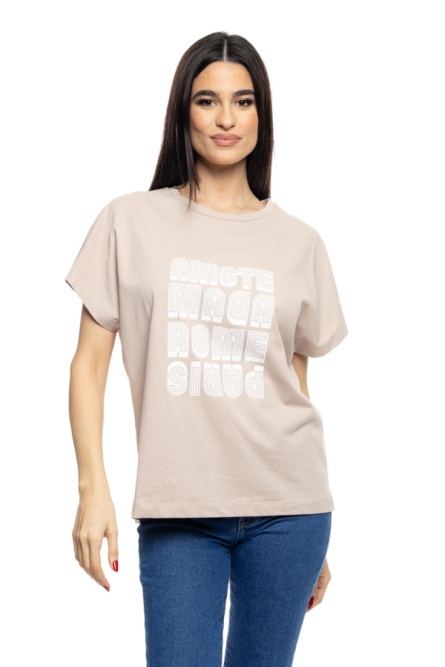 S' Γυναικείο t-shirt με τύπωμα ''AMSTERDAM''