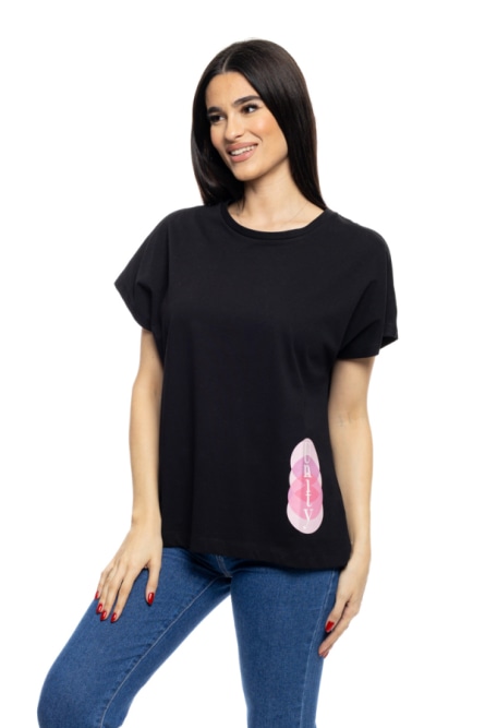 S' Γυναικείο t-shirt με τύπωμα ''CIRCLES''