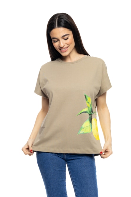 S' Γυναικείο t-shirt με τύπωμα ''LEMON''