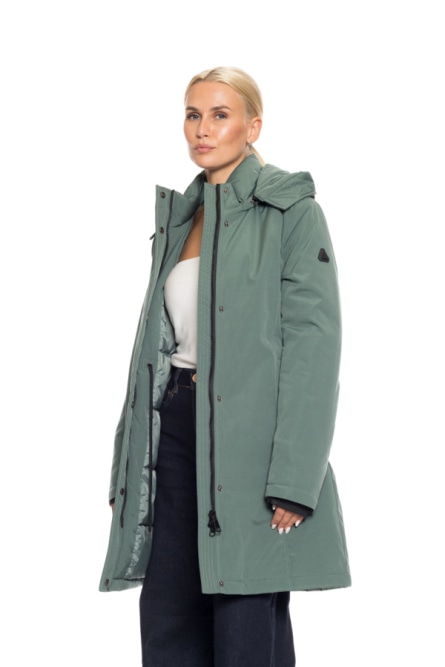 Splendid fashion γυναικείο demi μπουφάν με κουκούλα