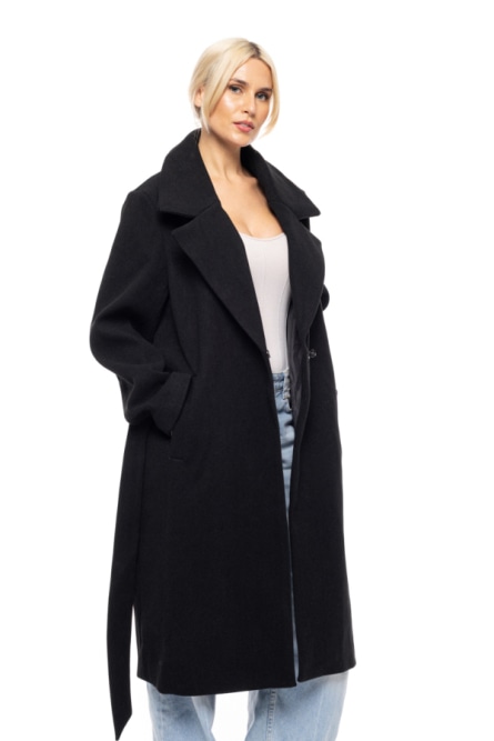 Splendid fashion γυναικείο μακρύ μάλλινο πανωφόρι