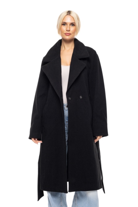Splendid fashion γυναικείο μακρύ μάλλινο πανωφόρι