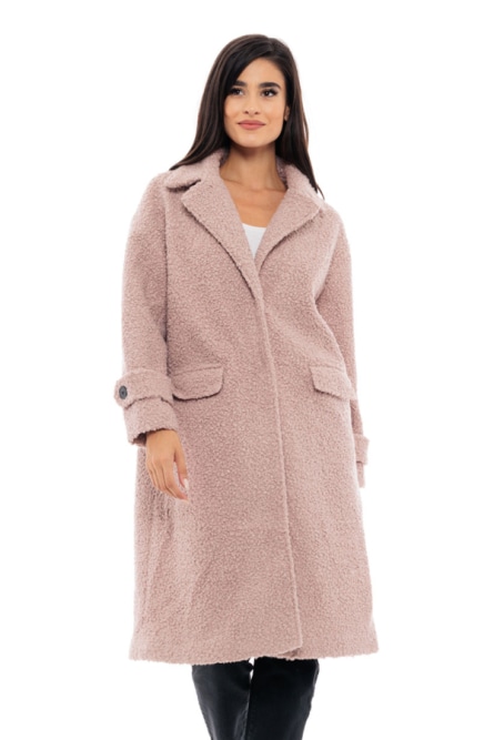 Splendid fashion γυναικείο μακρύ παλτό από προβατάκι