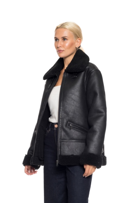 Splendid fashion γυναικείο μουτόν από δερματίνη