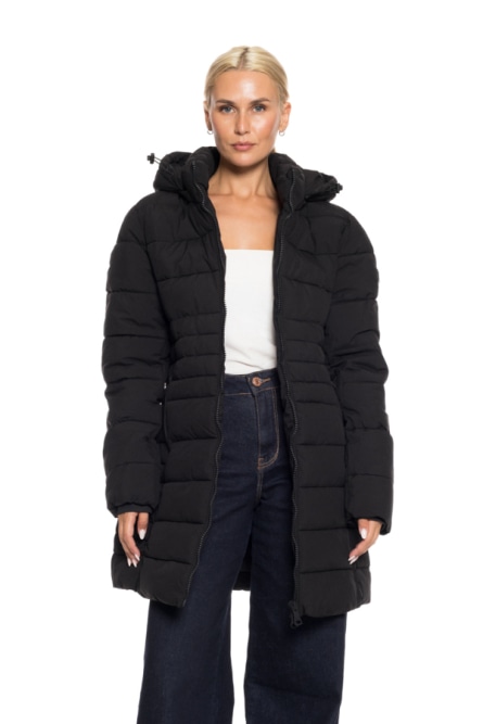Splendid Fashion γυναικείο ντεμί μπουφάν με αποσπώμενη κουκούλα