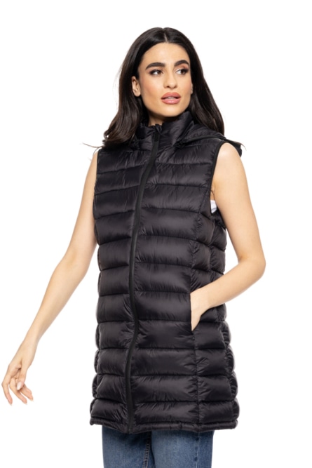 Splendid fashion ladie's vest with collar and hood