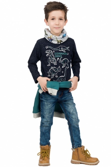Energiers Βαμβακερή μπλούζα για αγόρι με θέμα τους δεινόσαυρους